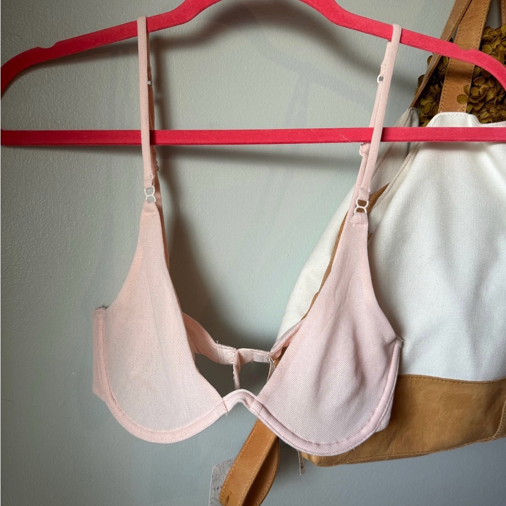 Free People Intimately Ari Pink Underwire Bra